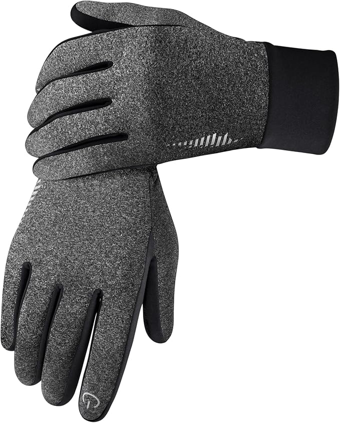SIMARI Winter Gloves for Women Men - Cold Weather Thermal Touch Screen Ski Snow Glove Liners, Non-Slip Palm & Warm Fleece Lined, for Running Cycling Driving Hiking Walking Sports Outdoor Texting Work
