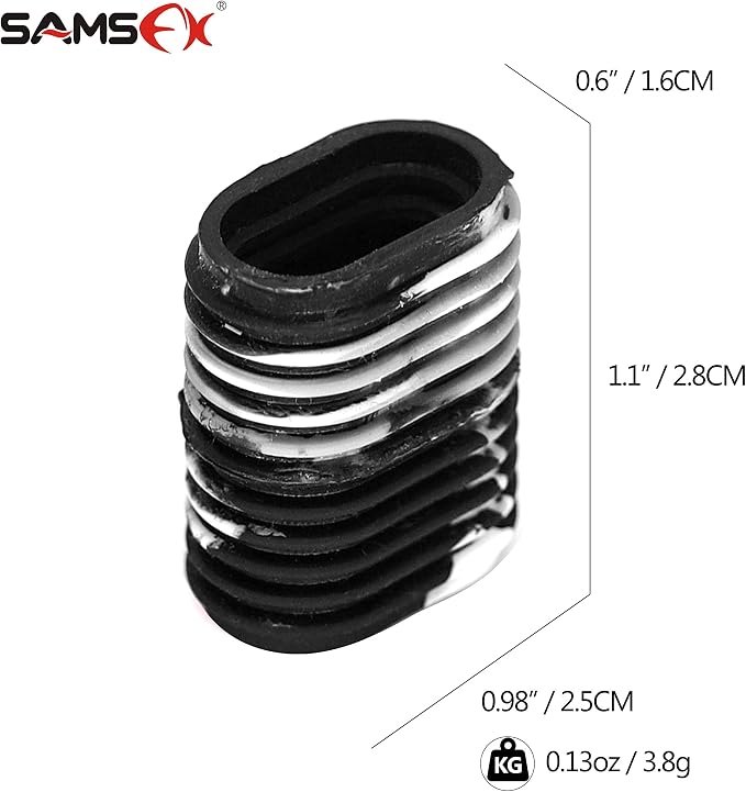 SAMSFX Rubber Fishing Reel Handle Grip Sleeve Non-Slip Baitcaster Knob Covers for Casting or Spinning Reel