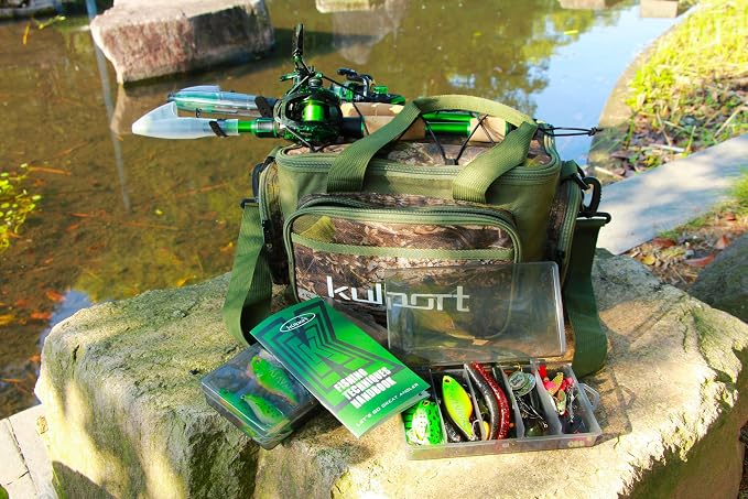 Fishing Shoulder Bag with Tackle Boxes, Fishing Sling Tackle Bag For Fishing Gear Storage With Fishing lures, Fishing pliers, Fish Lip Gripper, Fishing Gifts for Men