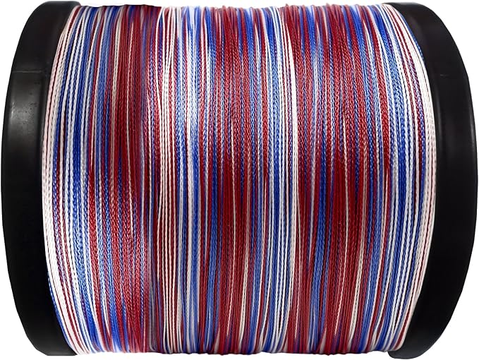 Reaction Tackle Braided Fishing Line - Pro Grade Power Performance for Saltwater or Freshwater Fish - Colored Fishing Line Braid for Extra Visibility