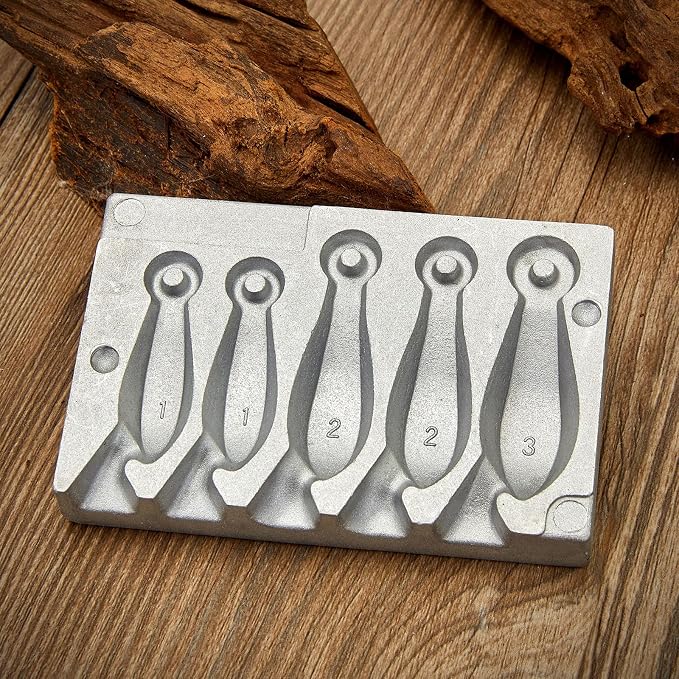 Bank Sinker Mold and Pure Lead Ingots,DIY Bullet Casting,Fishing Sinkers and Fishing Weights
