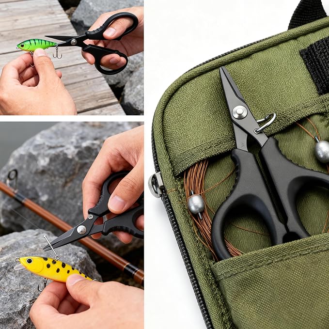 Fillet Knife Set for Beginner, Fishing Pliers Precisely, Fish Measuring Tape, Non Slip Grip Fishing Knife, Saltwater Fishing Accessories, Great Value Fishing Tackle