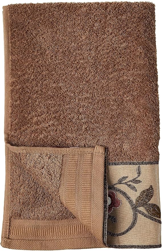 Zahari Home Larrisa Floral Bathroom Towel Set - 3 Piece Bath, Hand, and Wash Towels - Modern Classic Contemporary Decor With Beautiful Unique Design - Stylish Flower Set