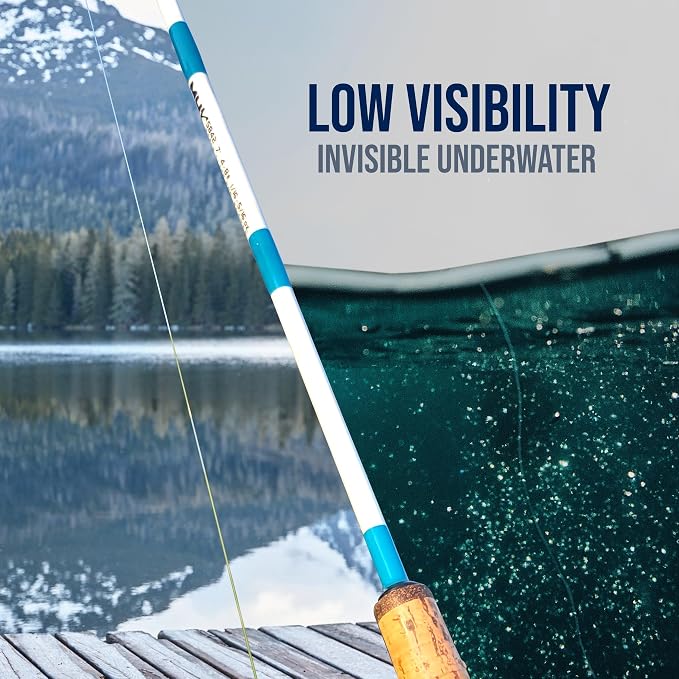 Reaction Tackle Ice Monofilament Fishing Line - High Performance Ice Fishing Line with Low Memory, High Abrasion Resistance, Freezing-Resistant - Strong and Sensitive 1000 Yard Spool Mono Line