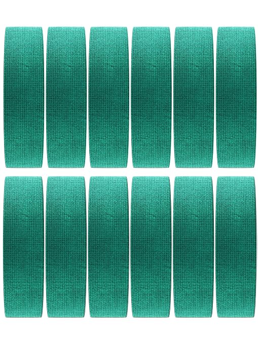 Guard-Tex® Green Finger Tape 1 in Self-Adhering Cotton Gauze for Trades — No Adhesive No Residue Skin Protection and Tool Grip — 12 Rolls x 90 ft — Made in USA Since 1935