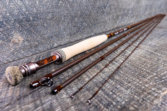 Moonshine Rod Company Fast Action Fly Fishing Rod – Carbon Fiber Graphite Rod with Zippered Travel Case – Drifter II, Vesper, Epiphany ESN, Outcast, Phantom & Rambler Series - 2WT up to 12WT Rods