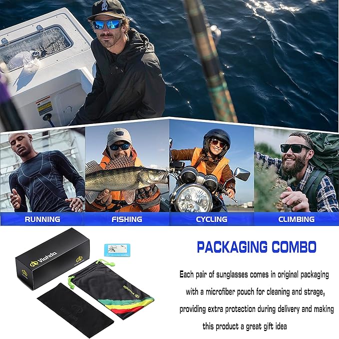 Polarized Sports Sunglasses for Man Cycling Running Fishing Golf Fashion Sun glasses Women HD6009