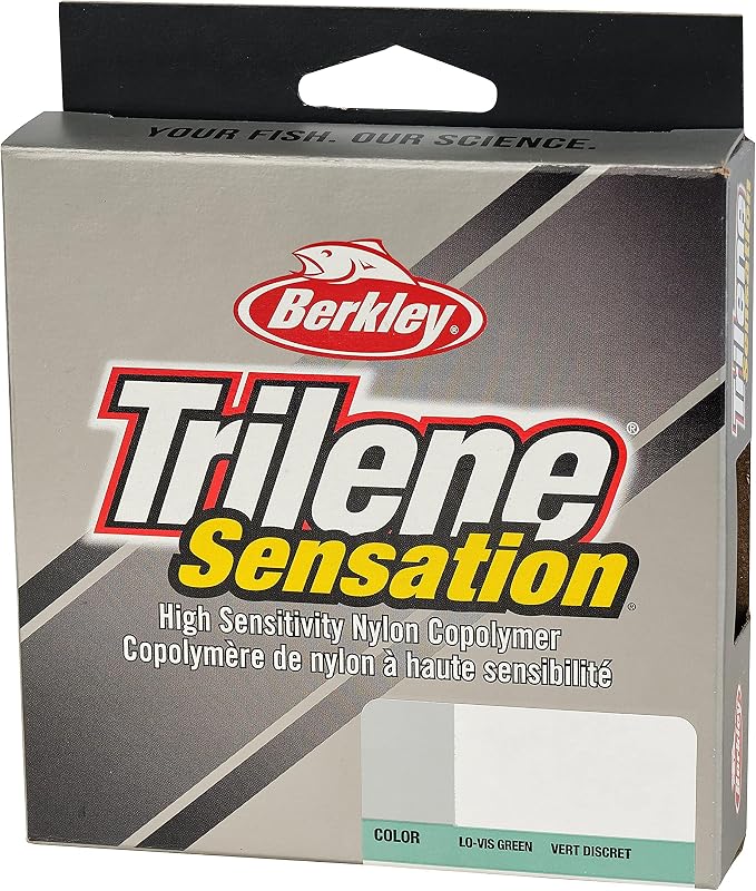 Berkley Trilene® Sensation, Low-Vis Green, 8lb | 3.6kg Monofilament Fishing Line, Suitable for Freshwater Environments