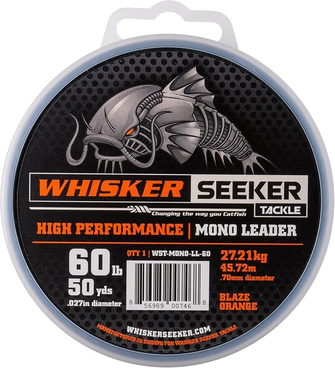 Ultra-Clear Catfish Leader Line - 50 Yard Spool