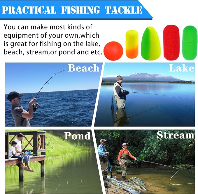 Pompano Rigs Making Kit Surf Fishing Rig Saltwater Fishing Accessories Bottom Rig Parts Pompano Snell Floats Fishing Beads Circle Hooks Fishing Swivels Duo Lock Snaps Pompano Rigs for Surf Fishing