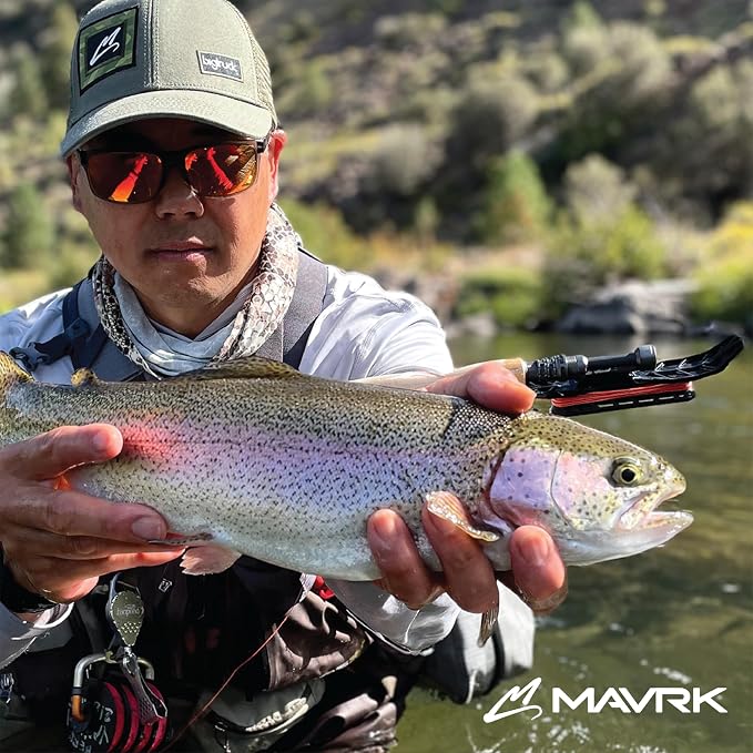 MAVRK USA Fly Fishing Reel | Large Arbor Closed Cage & Micro Reels | Euro Nymph & Floating Line | Ultra Lightweight, High Capacity, CNC Machined, Smooth Drag System