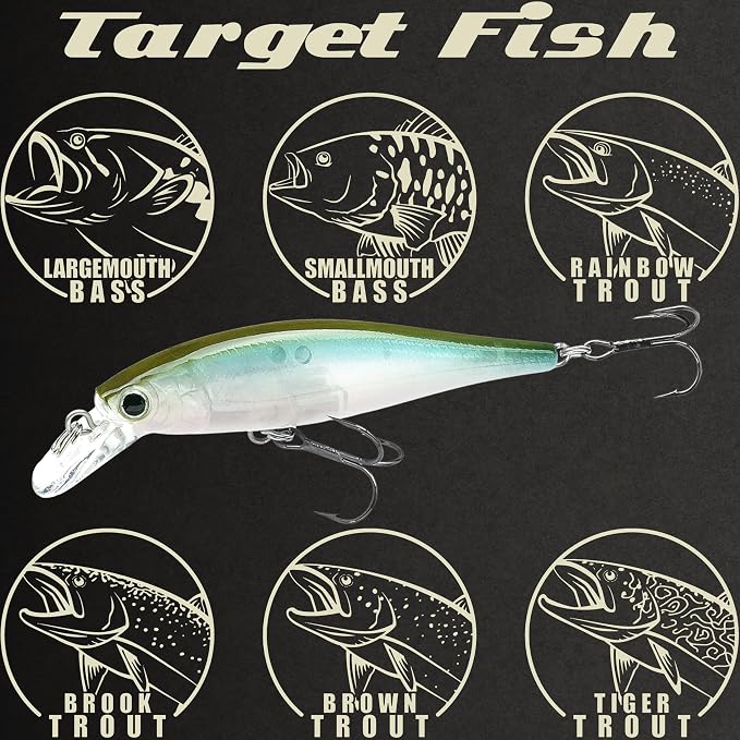LUCKY CRAFT Pointer 78SP Fishing Lures, 3” Jerkbait Freshwater Bass & Trout Lures, Suspending 4ft–5ft Depth, Jerkbait with Walk-the-Dog Action, Precision Bass Fishing Gear and Accessories