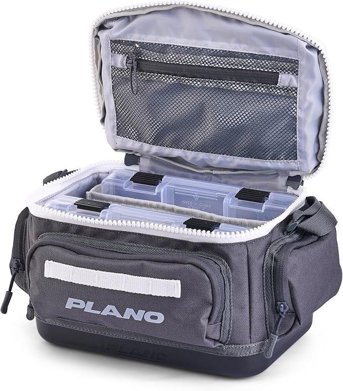 Plano Weekend 3500 Tackle Bag, Cutting-Edge Fishing Tackle Bag, Molded Waterproof Base, Spacious Storage, Die Cut Tool Sleeves, Daisy Chain Attachment Points