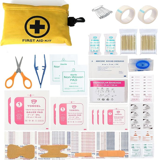 Galaxy 251 Pcs First Aid Kits for Survival Emergency Trauma Military Tactical Medical Hunting Camping Hiking Fishing IFAK EMT Bag (__151 Pcs Mini First Aid Kits)