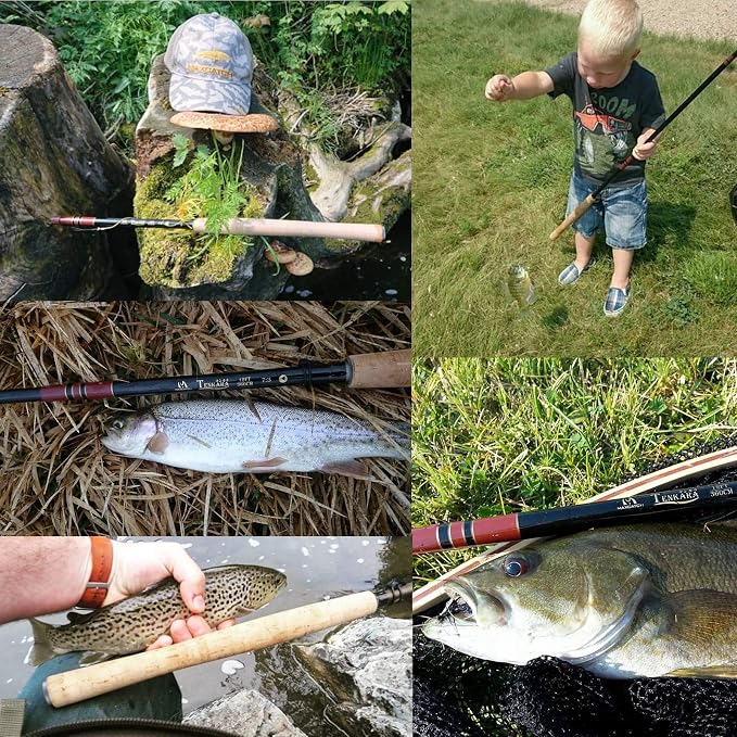 Maxcatch Tenkara Fly Fishing Rod and Combo 7:3 Action, 9/10/11/12/13ft/Triple Zoom 8'10''/9'9''/10'6'',10'8''/11'10''/12'9''