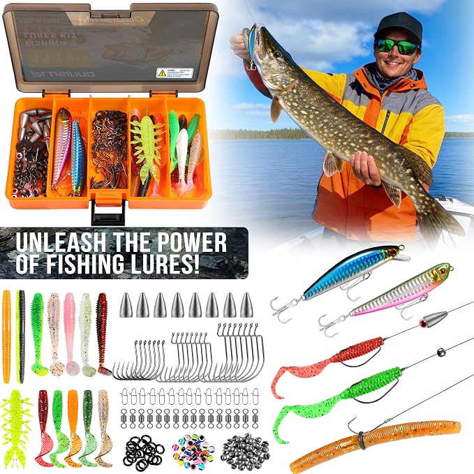 PLUSINNO Fishing Gear,Fishing Backpack with Floating Fishing Net,Tackle Boxes,Waterproof Fishing Tackle Bag,Fishing Gifts for Men