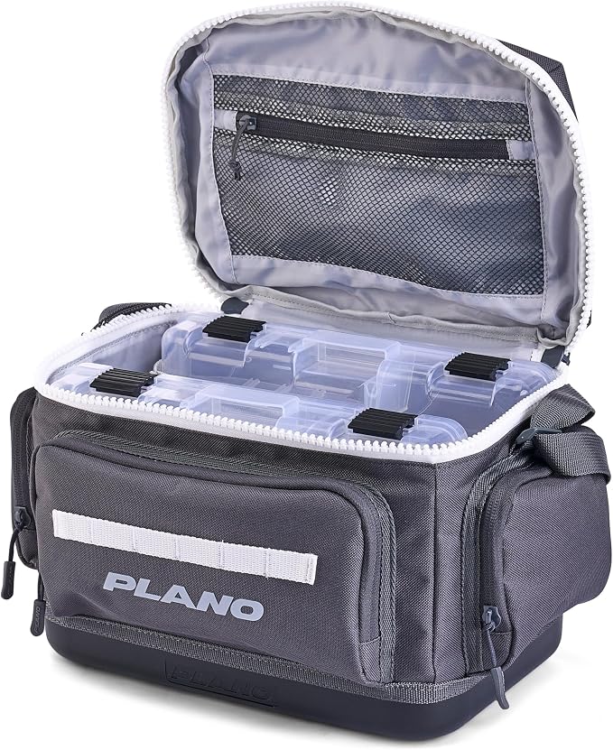 Plano Weekend 3600 Tackle Bag, Cutting-Edge Fishing Tackle Bag, Molded Waterproof Base, Spacious Storage, Die Cut Tool Sleeves, Daisy Chain Attachment Points