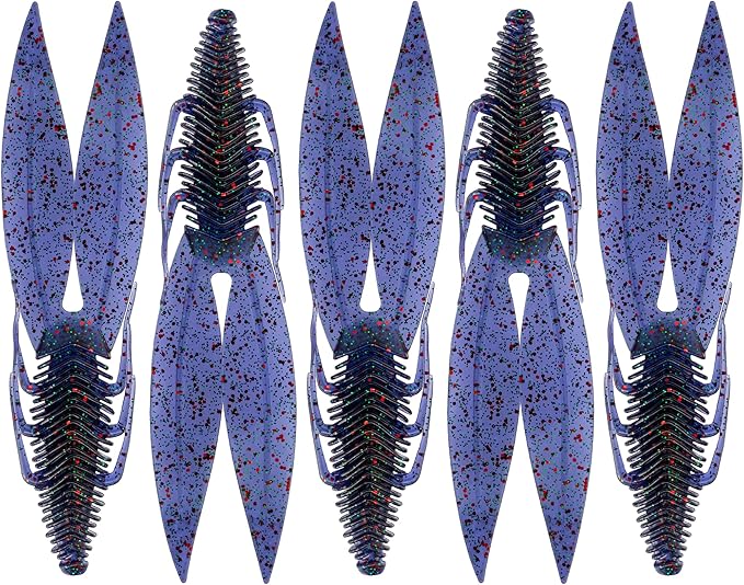 6th Sense – Bodega – Soft Plastic Creature Bait – Bass Fishing – Twin Ridge Tail Action – Multiple Sizes – Made in the USA