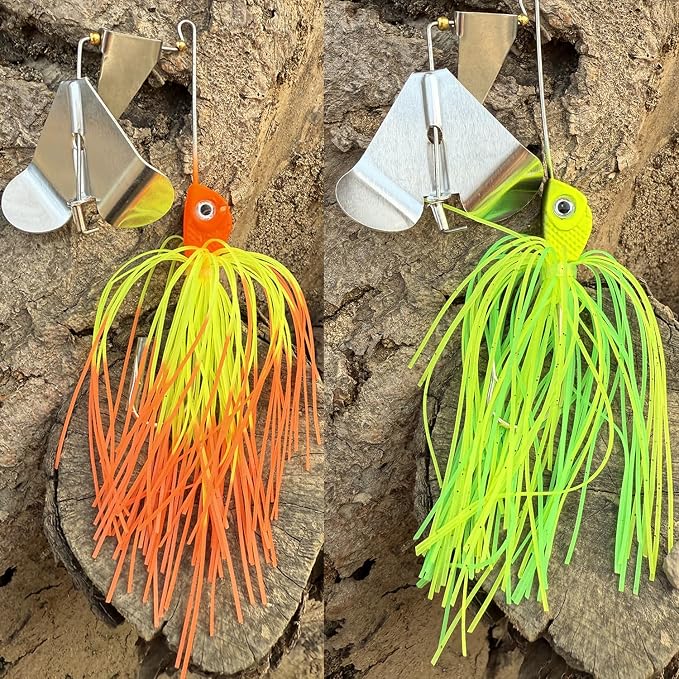 Fishing Lures Buzzbait Spinnerbait Jigs Lure for Bass Pike Fishing Freshwater 5/8oz Bass Fishing Lures