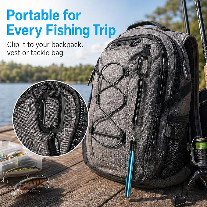 Wacky Rig Tools 2 Pcs with 320 Pcs Wacky O-Rings, Luxiv Wacky Worm Tools for Fishing Worm Rig Kits Fishing Rigging Utensil for Clip Baits Utensil with Keychain