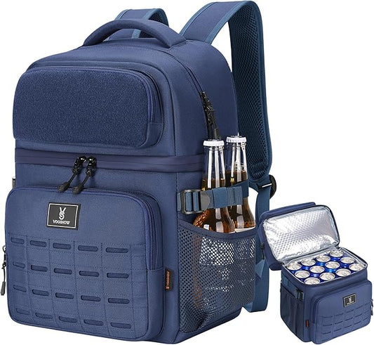 Large 36 Cans Insulated Waterproof Cooler Backpack for Men Women, Double Deck Leak Proof Cooler Bag for Camping, Hiking, Fishing