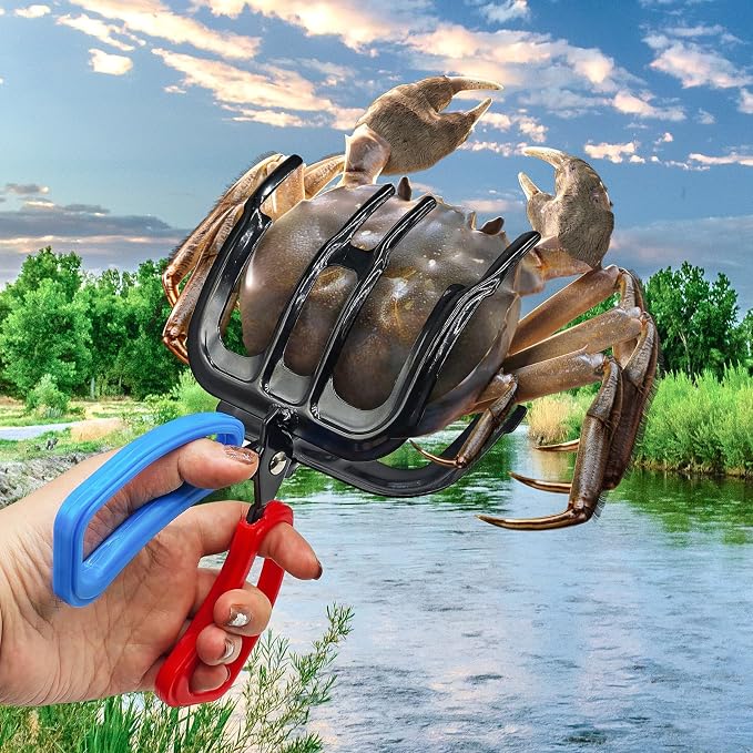 3 Claw Fish Gripper, 2026 Upgraded Metal Fishing Pliers Gripper, Multifuctional Fish Grippers for Fishing, Fish Grabber Tool for Most Freshwater Fish and Crab