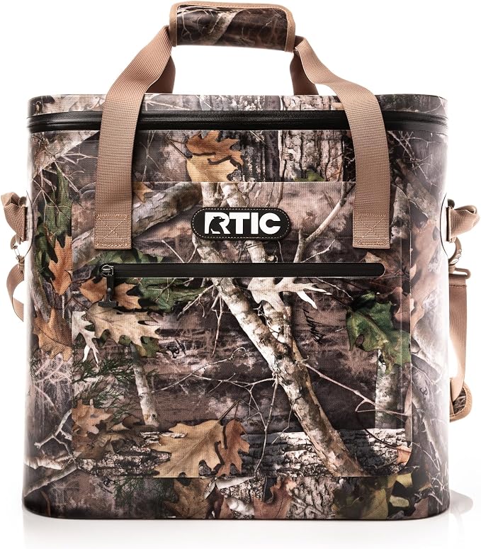 RTIC Ultra-Tough Soft Cooler 50 Can, Insulated Bag Portable Ice Chest Box for Lunch, Beach, Drink, Beverage, Travel, Camping, Picnic, Car, Trips, Floating Cooler Leak-Proof with Zipper