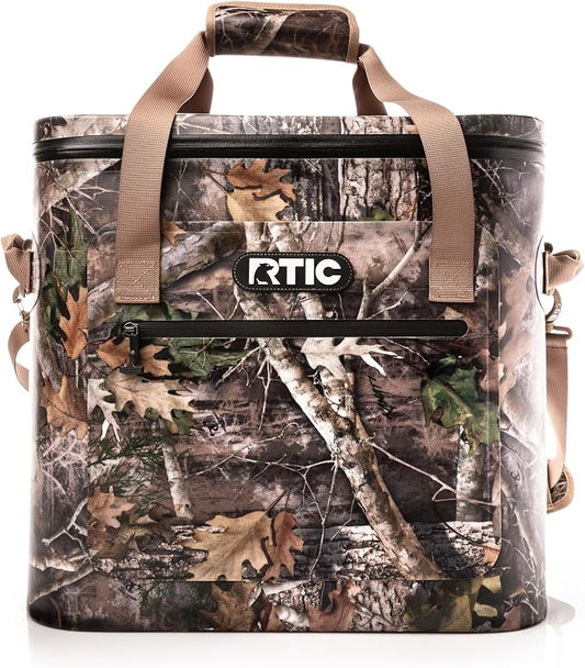 RTIC Ultra-Tough Soft Cooler 50 Can, Insulated Bag Portable Ice Chest Box for Lunch, Beach, Drink, Beverage, Travel, Camping, Picnic, Car, Trips, Floating Cooler Leak-Proof with Zipper