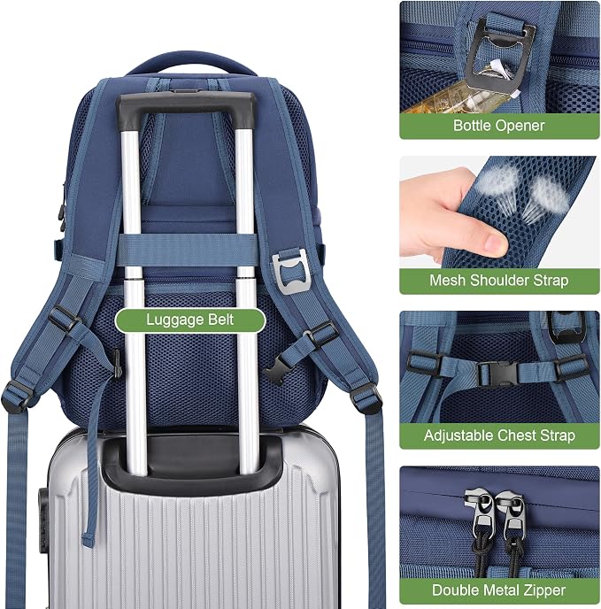 Large 36 Cans Insulated Waterproof Cooler Backpack for Men Women, Double Deck Leak Proof Cooler Bag for Camping, Hiking, Fishing