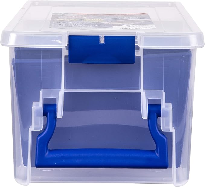 Flambeau Outdoors 4510 Clear Fishing Organizer - Super Half Satchel Soft Fishing Lure Storagees, Bait Organizer, Tuff Tainer with Zerust Anti-Rust Dividers