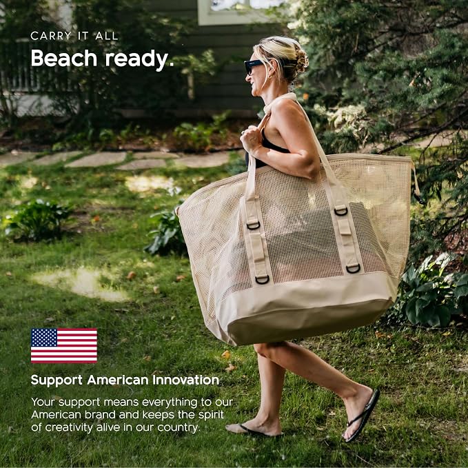 MISSION Boat Gear CASSI Heavy-Duty Outdoor Tote and Waterproof Marine-Grade Mesh Boat Bags