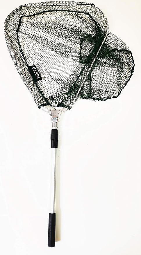 Zaltana Telescope Landing nets (Hoop:23x24,Handle:27~47",Knotless Mesh)