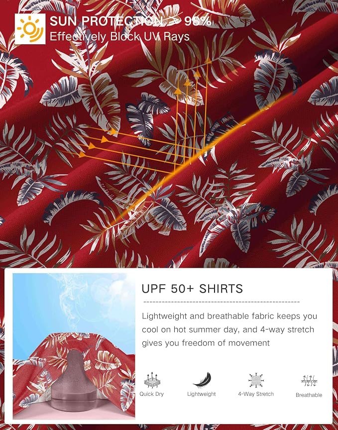 Pudolla Men's Sun Protection Hoodie Shirts UPF 50+ Rash Guard SPF Long Sleeve Fishing Shirt for Men Swim Hiking Boating