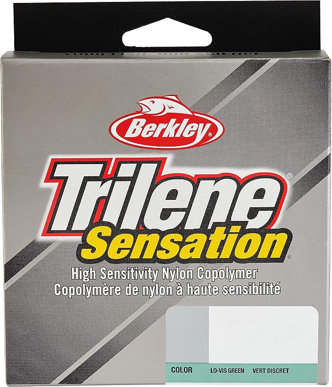 Berkley Trilene® Sensation, Low-Vis Green, 8lb | 3.6kg Monofilament Fishing Line, Suitable for Freshwater Environments