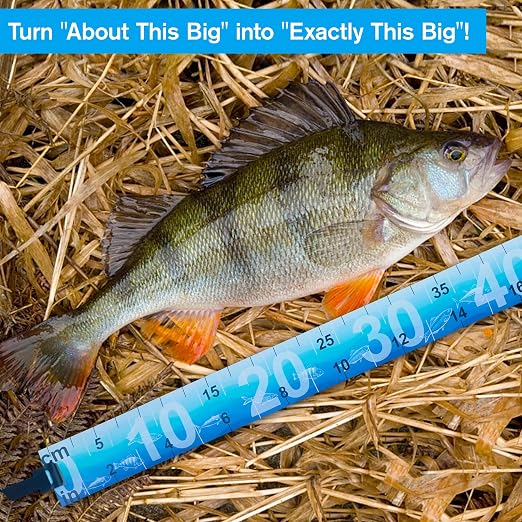 OROOTL Fish Ruler Fishing Measuring Tape, 2 Packs 36in/90cm Folding Fish Tape Measure with Storage Strap Portable Roll Up Fishing Ruler Waterproof Fish Tape Measure Tool