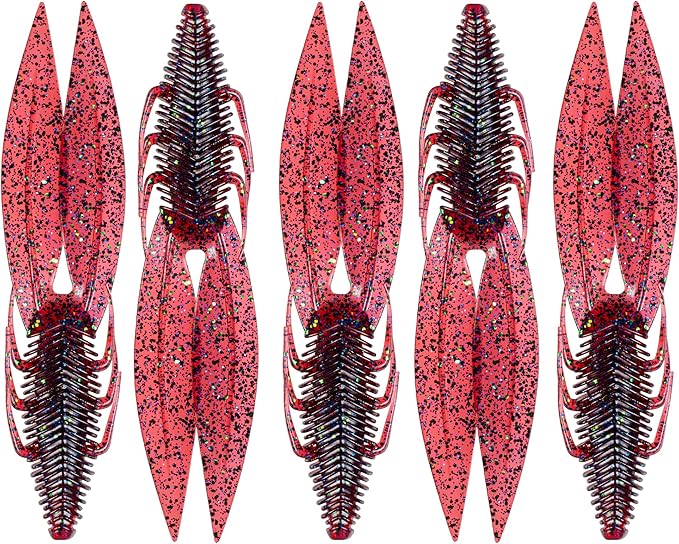 6th Sense – Bodega – Soft Plastic Creature Bait – Bass Fishing – Twin Ridge Tail Action – Multiple Sizes – Made in the USA