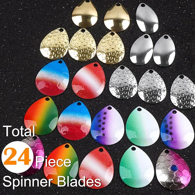 Walleye Rig Making Kit,230pcs DIY Fishing Lure Making Supplies Crawler Harness Walleye Spinner Rigs Colorado Blades Pompano Floats Clevises Beads Hooks Spinner Lure Making Kit