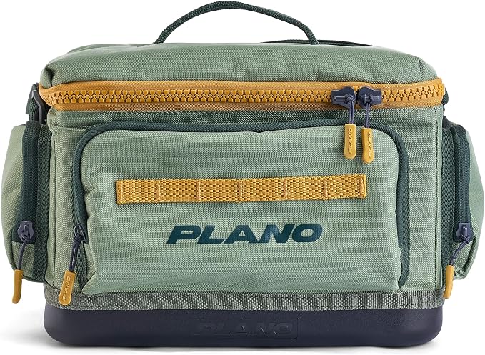 Plano Weekend 3600 Tackle Bag, Cutting-Edge Fishing Tackle Bag, Molded Waterproof Base, Spacious Storage, Die Cut Tool Sleeves, Daisy Chain Attachment Points