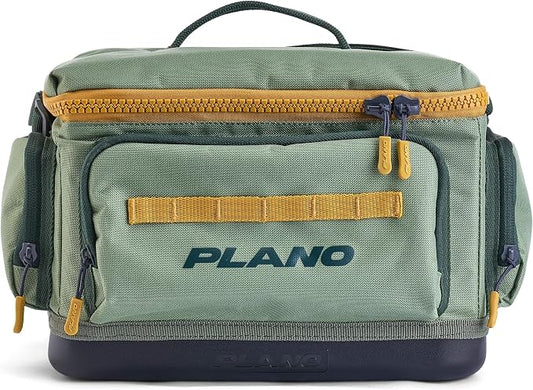 Plano Weekend 3600 Tackle Bag, Cutting-Edge Fishing Tackle Bag, Molded Waterproof Base, Spacious Storage, Die Cut Tool Sleeves, Daisy Chain Attachment Points