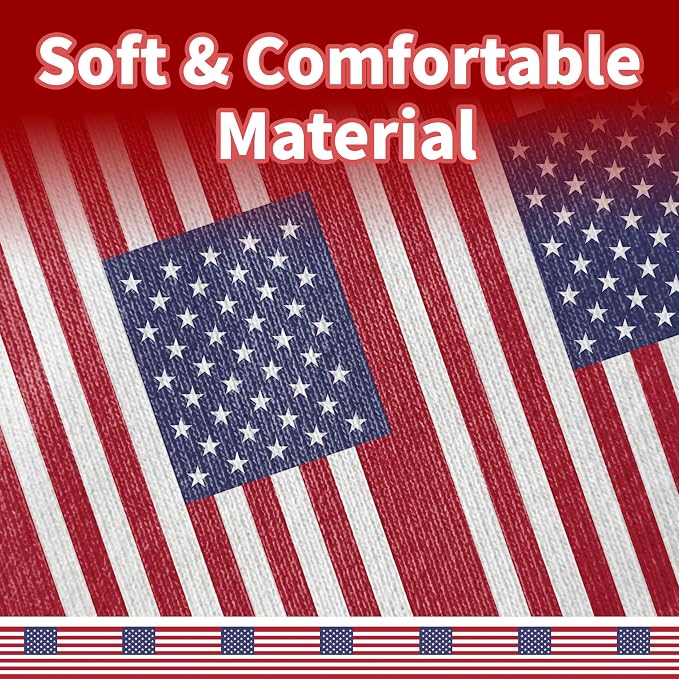 Tie Headband for Women & Men, Flag Patterned Sports Sweatband Head Wrap, Hair Bandana Accessory, 40" x 2.4"