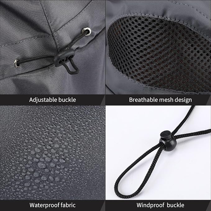 Xuhal 12 Pcs Fishing Sun Hat for Men Women Wide Brim UV Sun Protection Cap Summer Outdoor Hiking Hat Neck and Face Flap