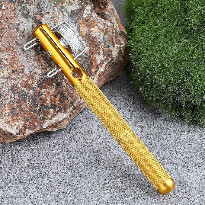 2Pcs Fishing Line Knot Tying Tool Metal Fishing Hook Tie Device Manual Portable Fishing Tie Hook Practical Knot Angler Accessories for Hooks Lures Lines Easy Tying and Protection