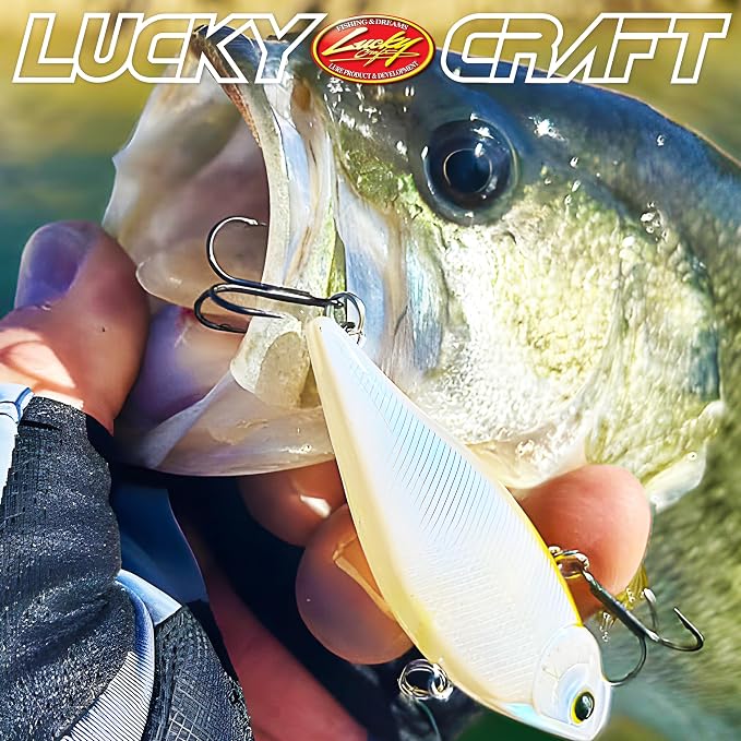 LUCKY CRAFT LV 500, Freshwater Bass Fishing Lure, Lipless Crank Bait, Smallmouth, Sinking, Tournament Winning, Perfect Wobbling, Fishing Gear, Fishing Accessories, Fishing Tackle