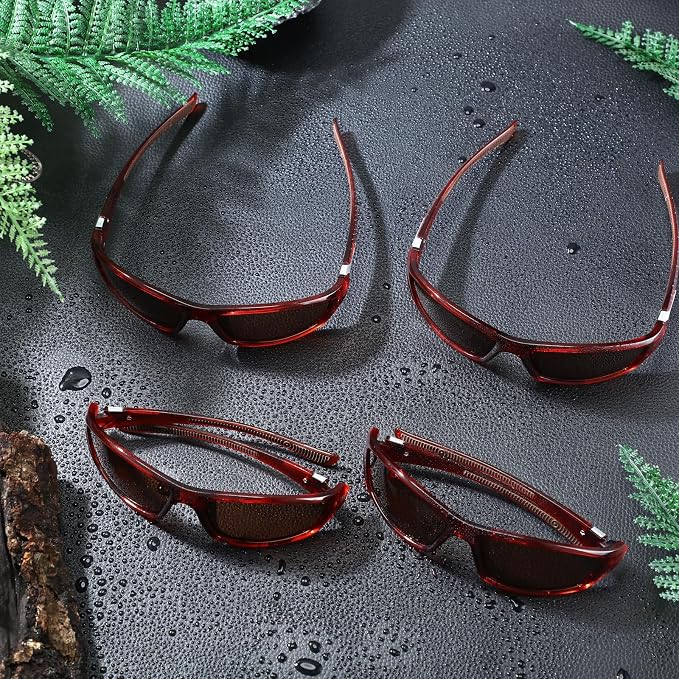 TOODOO 4 Pairs Men Polarized Sunglasses with UV Protection Driving Glasses Sports for Sport Outdoor Activities