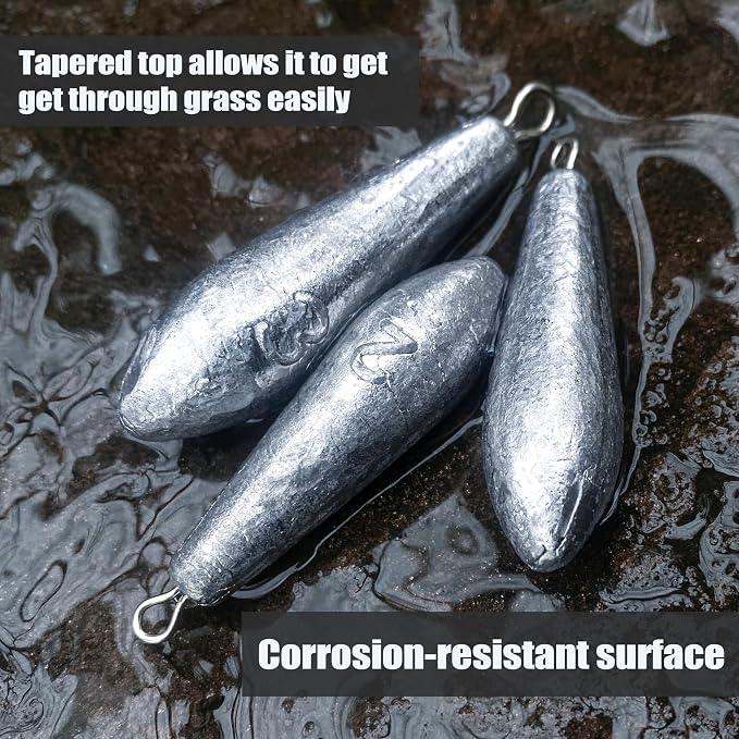 Drop Shot Fishing Weights Sinkers for Saltwater Freshwater Fishing