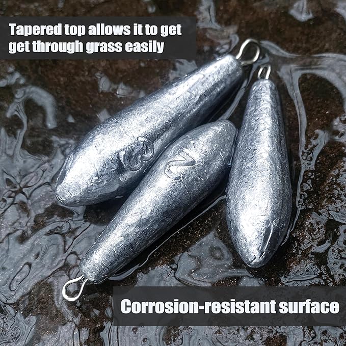 Drop Shot Fishing Weights Sinkers for Saltwater Freshwater Fishing