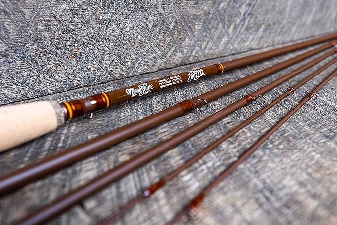 Moonshine Rod Company Fast Action Fly Fishing Rod – Carbon Fiber Graphite Rod with Zippered Travel Case – Drifter II, Vesper, Epiphany ESN, Outcast, Phantom & Rambler Series - 2WT up to 12WT Rods