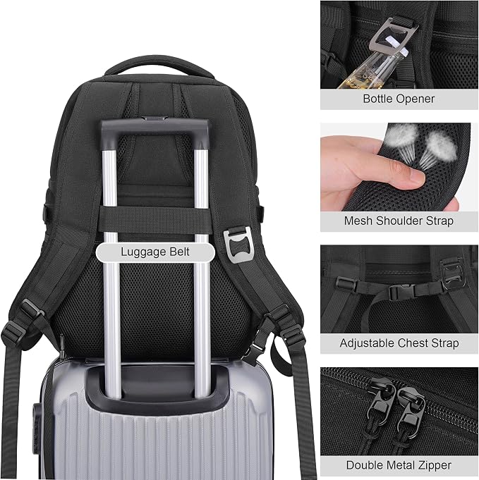 VS VOGSHOW Insulated Double Deck Cooler Backpack for Men Women, 36 Cans Large Leakproof Cooler Bag for Camping, Hiking, Picnic, Fishing, Beach, Travel