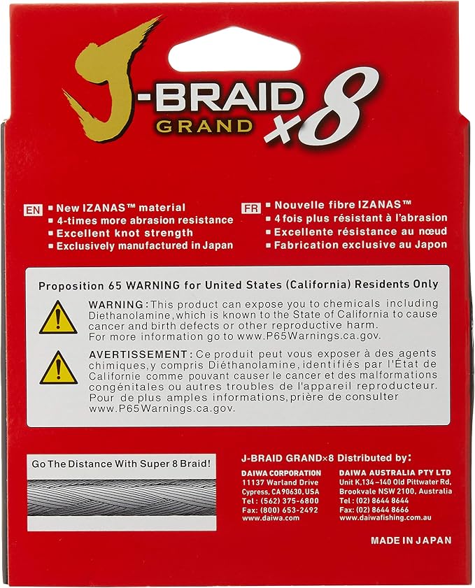 Daiwa J-Braid Grand 8 X 300 YDS Filler Spool