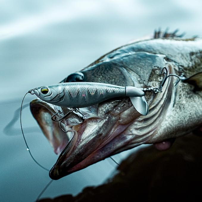 6th Sense – The Scramble Bass Fishing Topwater Fishing Lure with Rotating Tail